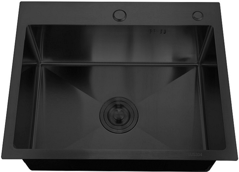 Кухонная мойка РМС 60 х 50 см MR-6050BL графит